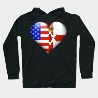 Half American Half Irish - Gift for Irish From Northern Ireland Hoodie